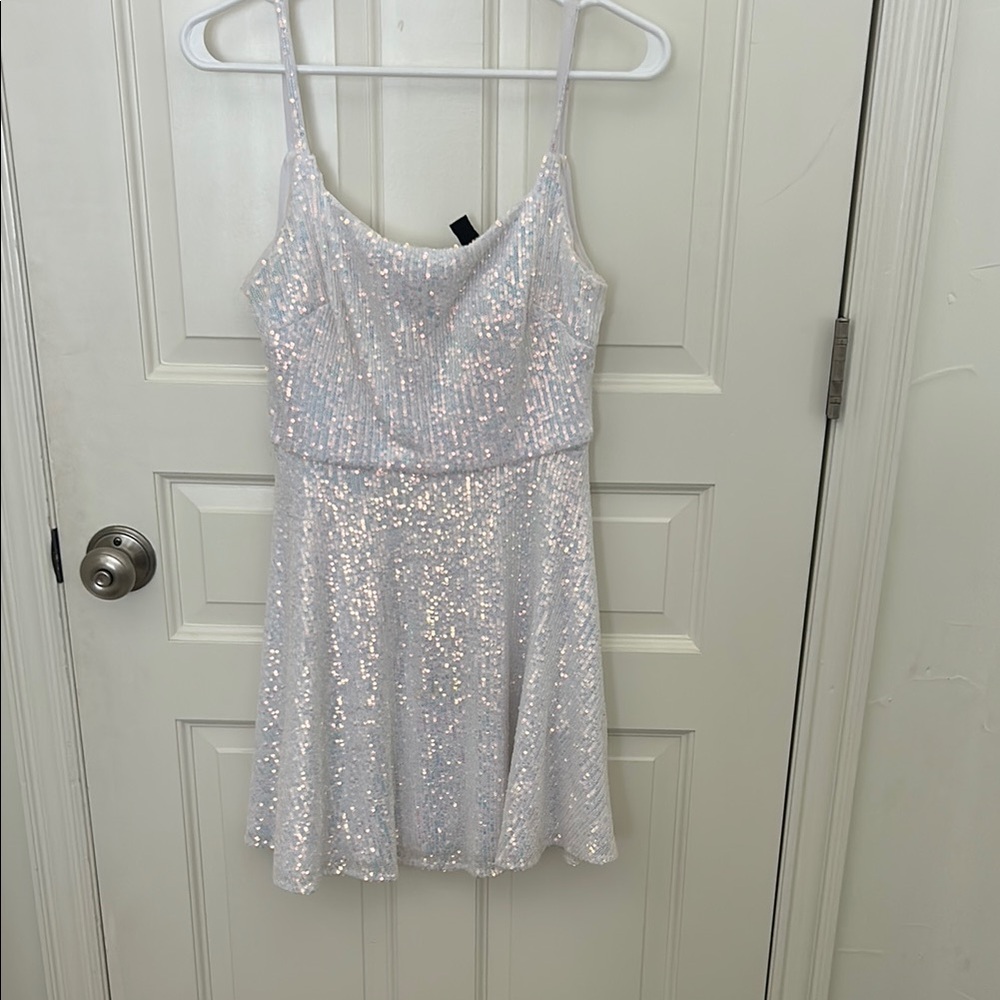 Morgan & Co. Iridescent Sequin Dress